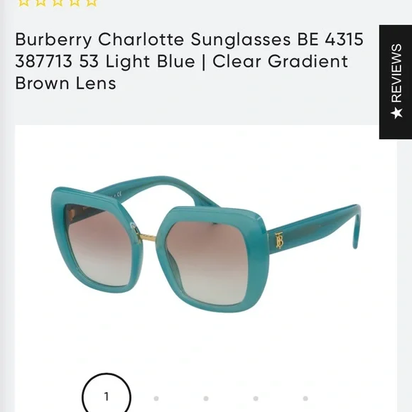Burberry | Accessories | Iso Burberry Charlotte Sunglasses  display picture 1